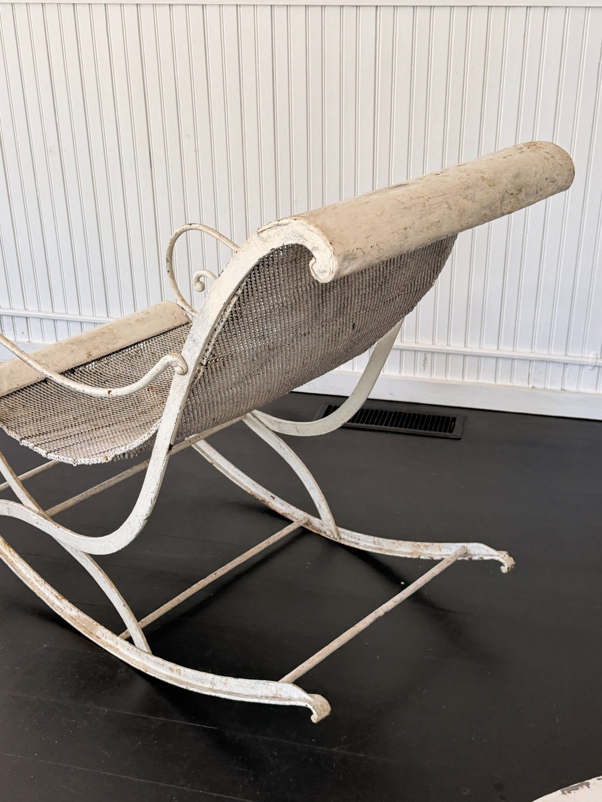 Rare 19th Century French Iron Rocking Chair