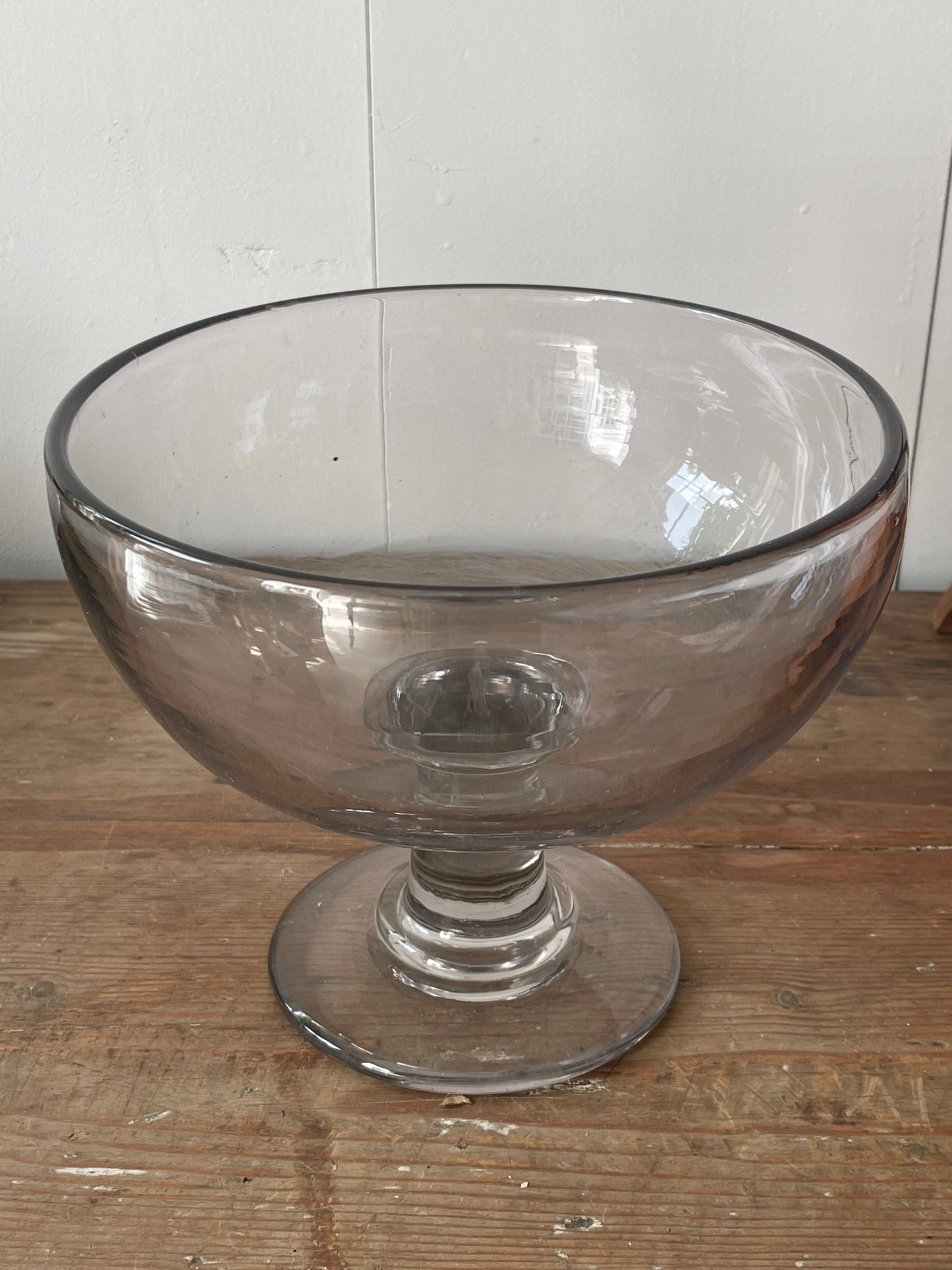 18th Century Glass Raised Bowl