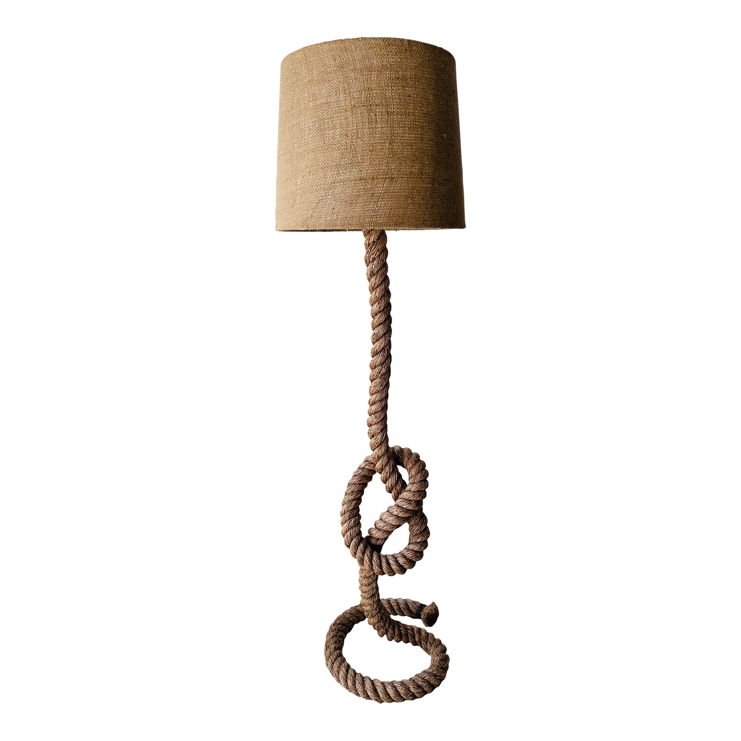 20th C Nautical Rope Floor Lamp