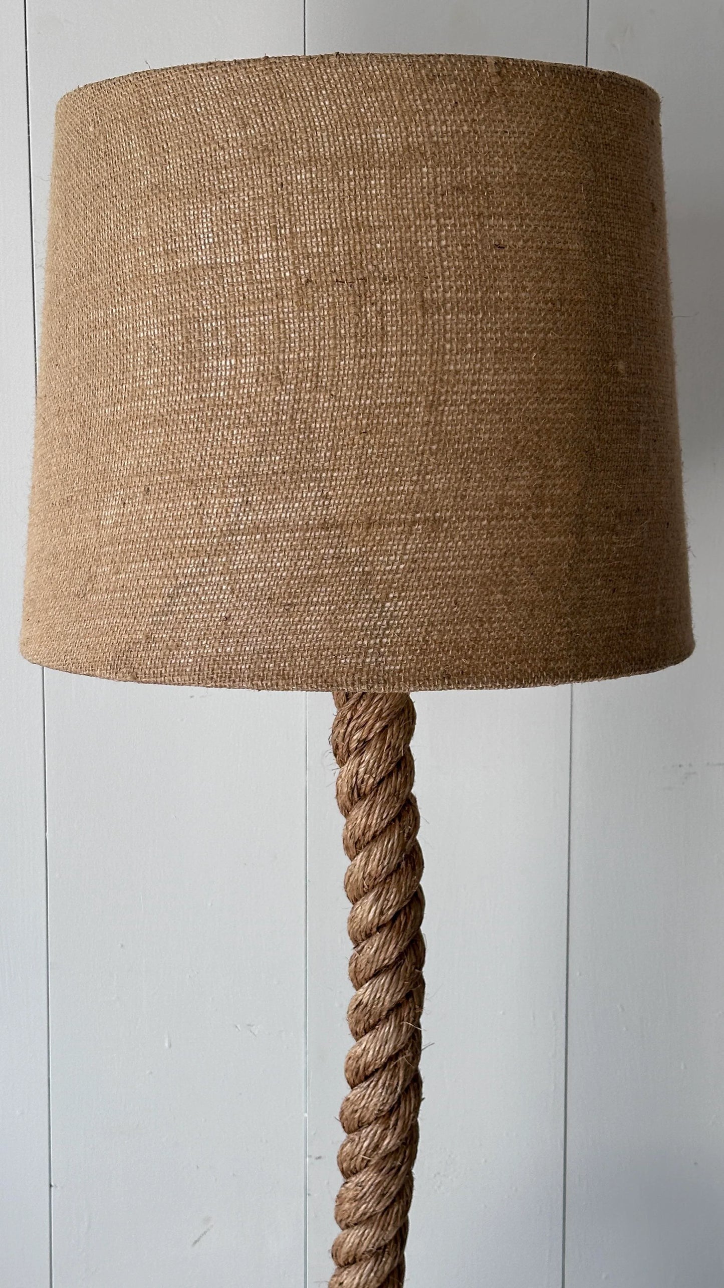 20th C Nautical Rope Floor Lamp