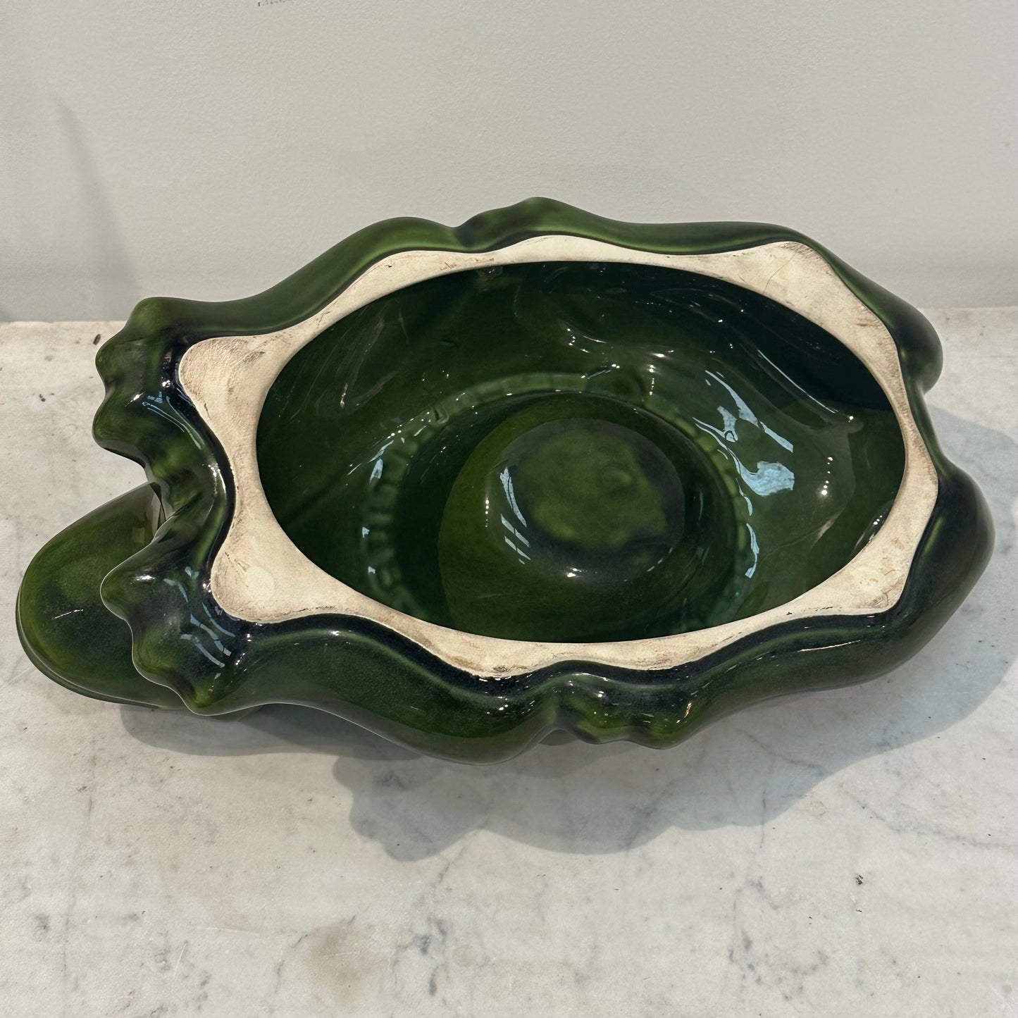 XL ceramic ashtray, FROG advertising for liquor distillers L’Heritier Guyot