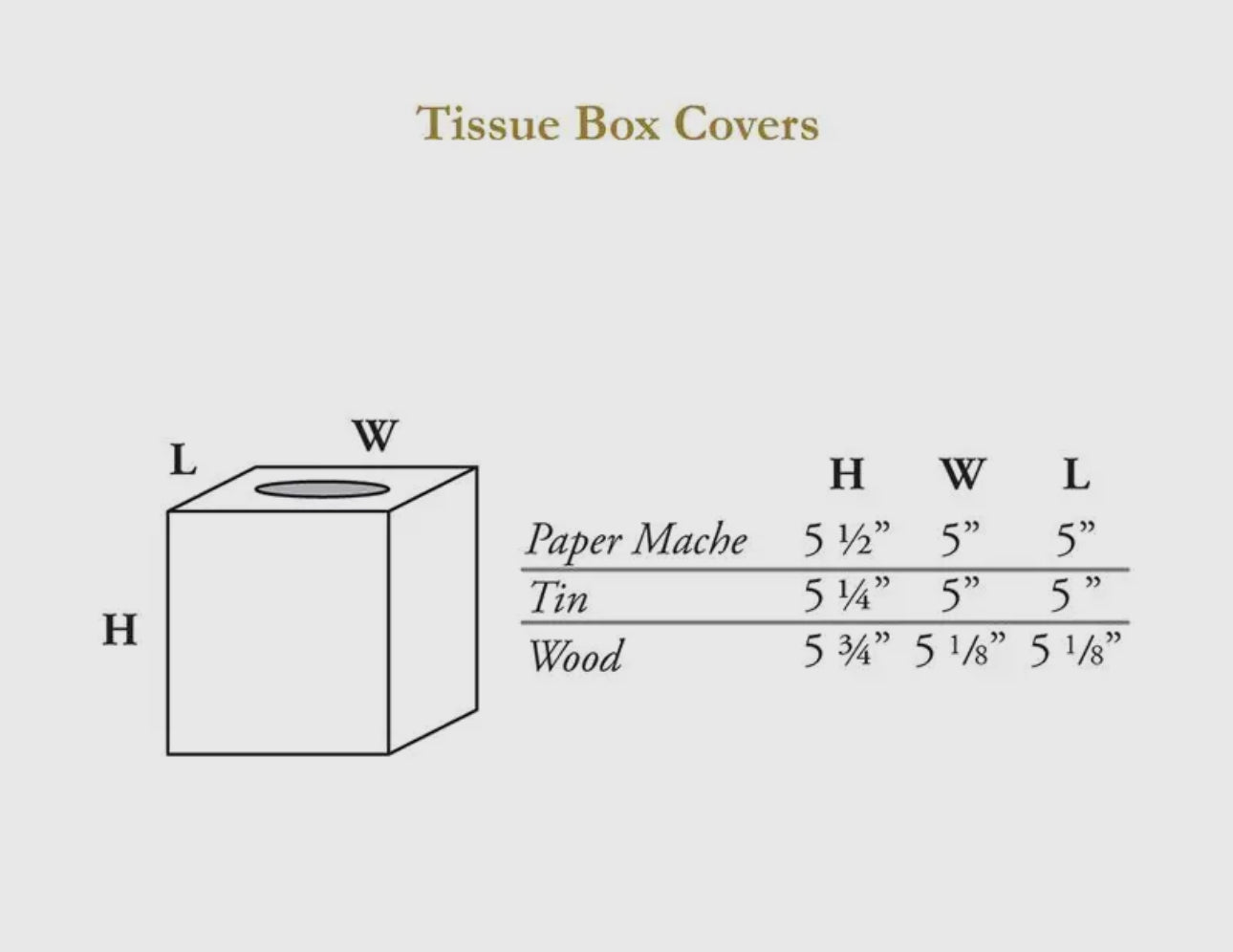 Papier Mâché Tissue Box Cover