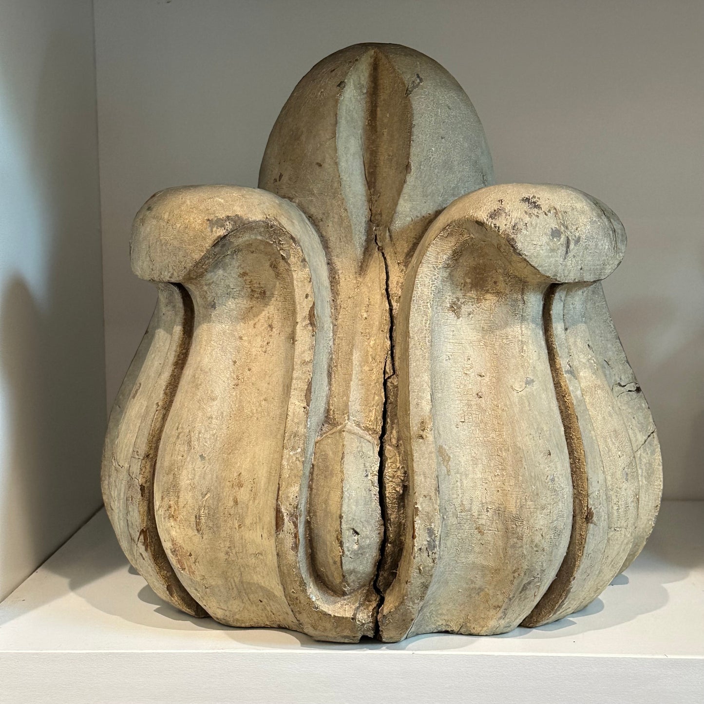 Sold ❌19th Century Finial in Wood. Original paint.