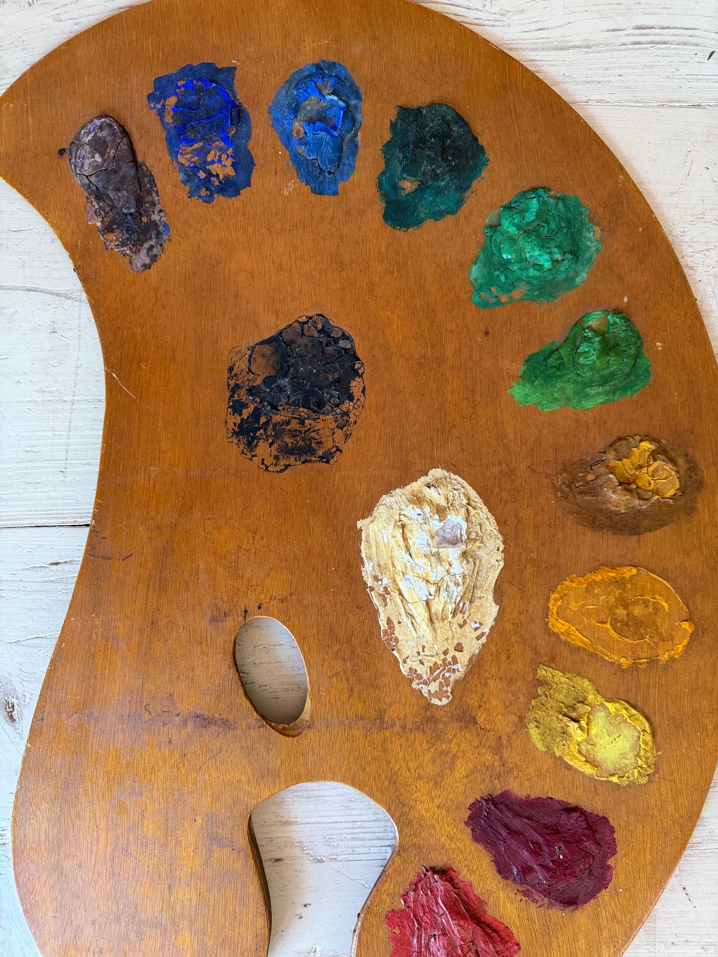 Large Artists Palette Vintage