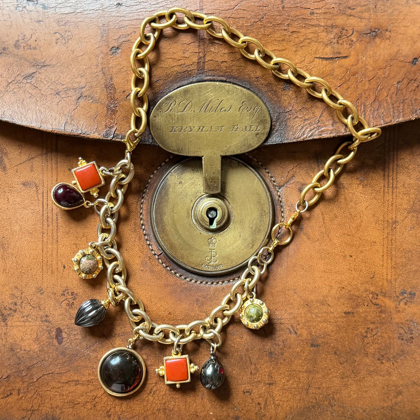 Vintage Golf Fill Charm necklace & bracelet