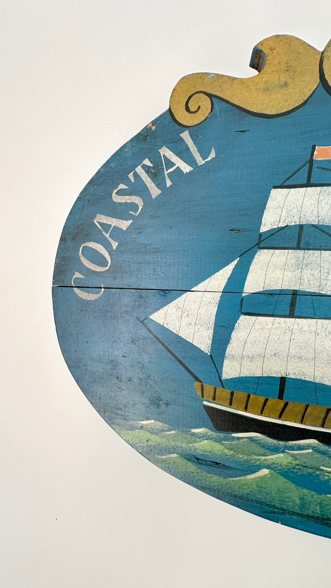 Folk art Style Freight sign c1960
