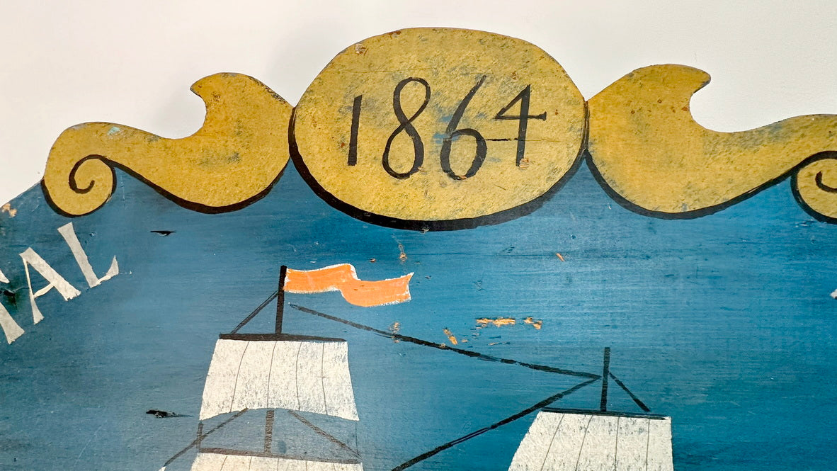 Folk art Style Freight sign c1960