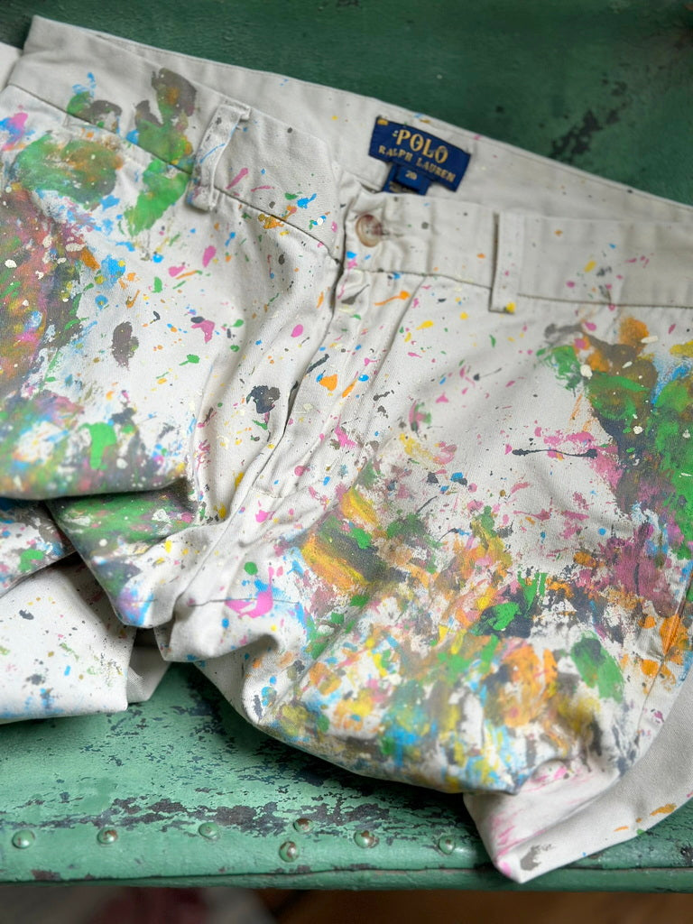 Paint Splattered Ralph Lauren Polo Boys Trousers