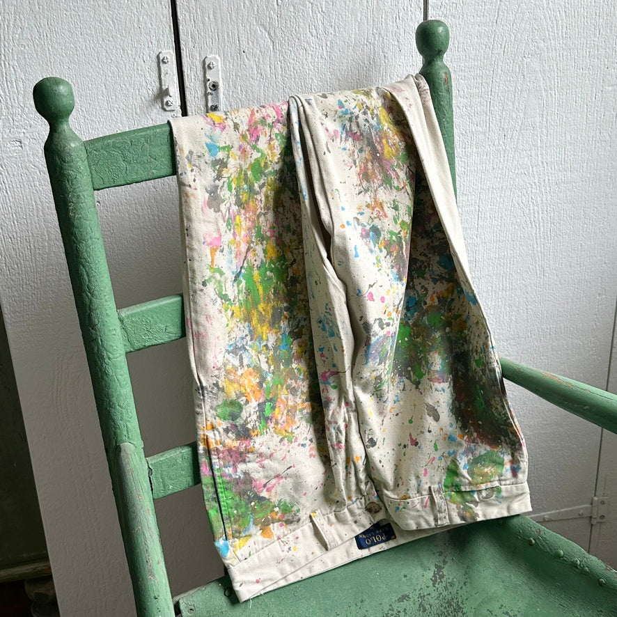 Paint Splattered Ralph Lauren Polo Boys Trousers
