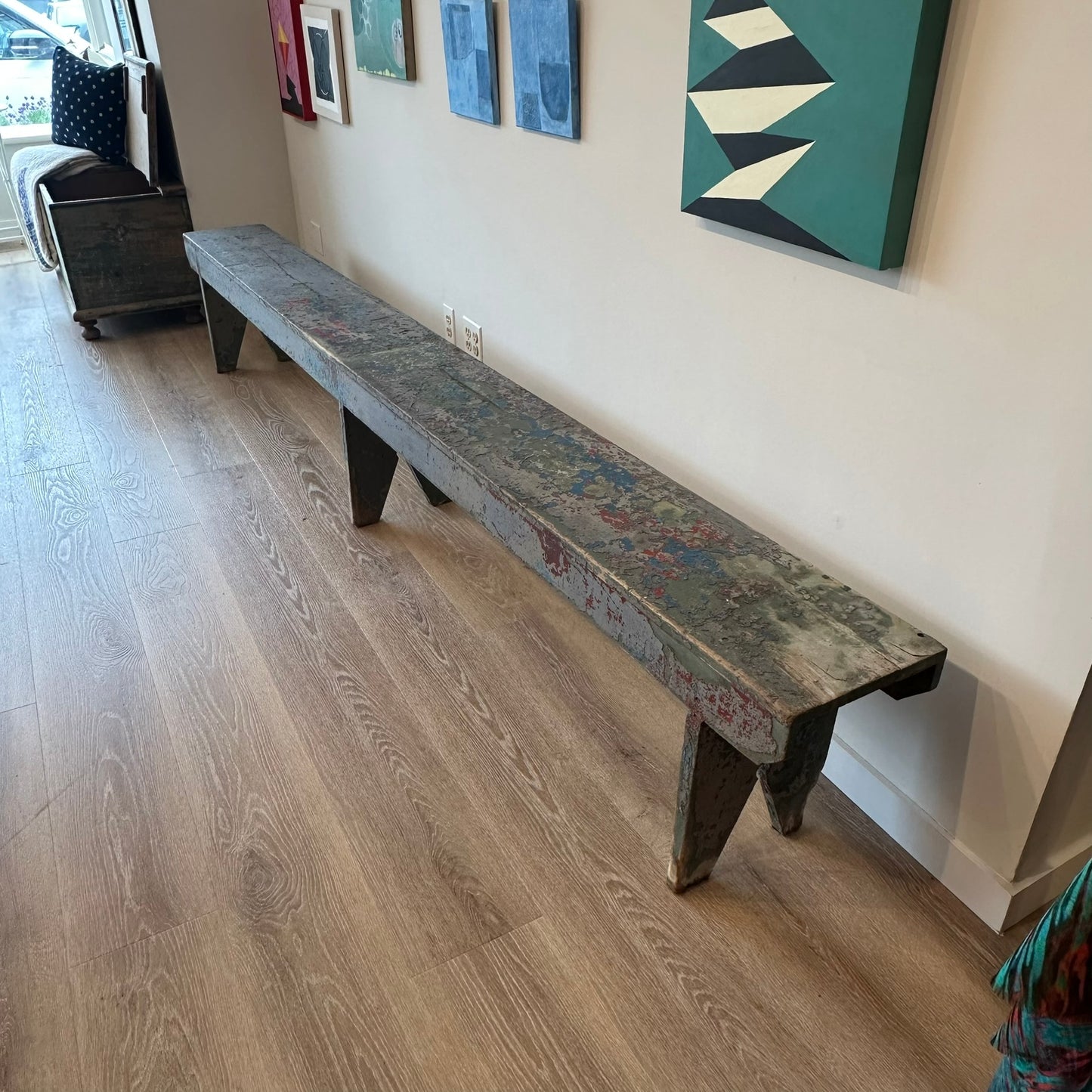 Exceptional School, Bench, American Early 19th C, Painted