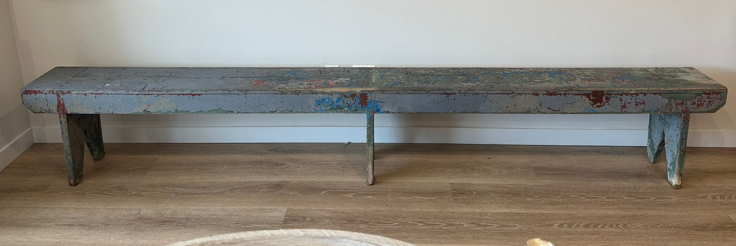 Exceptional School, Bench, American Early 19th C, Painted