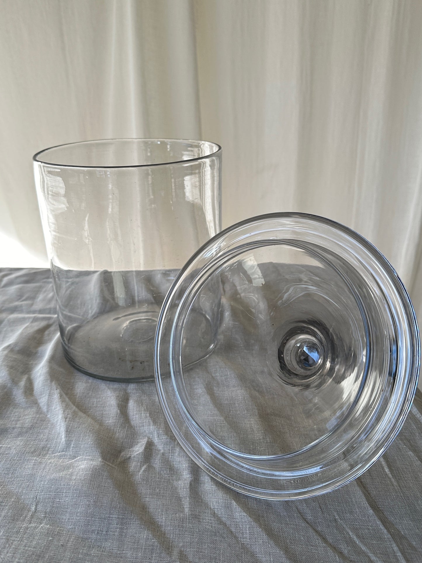 French 19th C Glass Jar