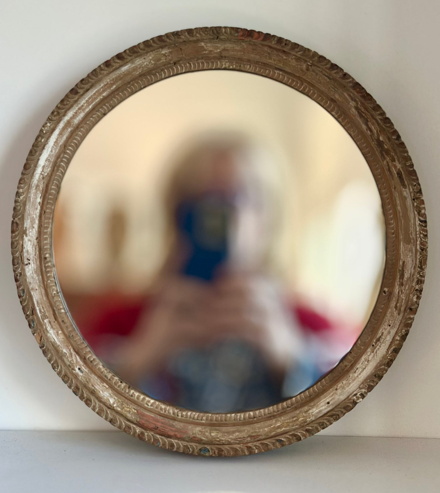 Small 18th C French Hand carved Frame with new mirror