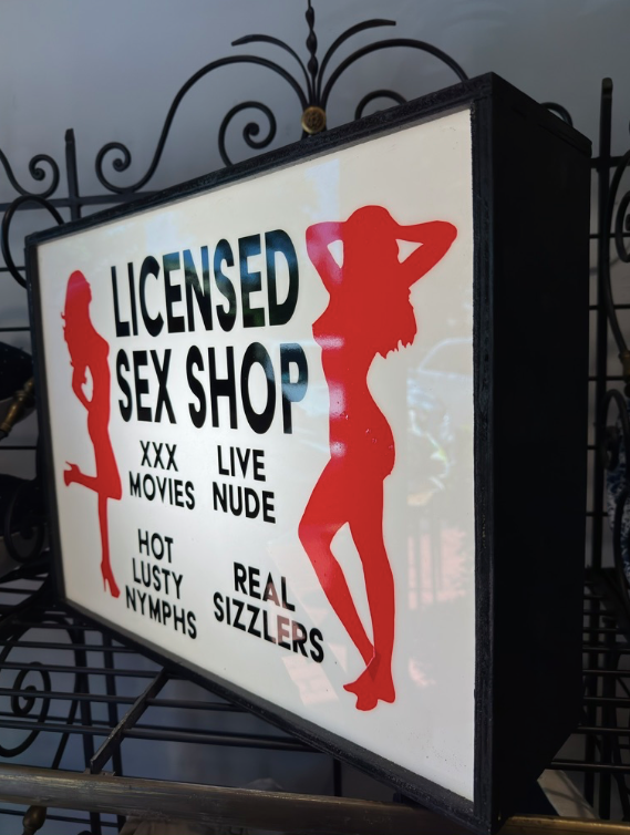 1960's Sex Shop Sign from Soho in London