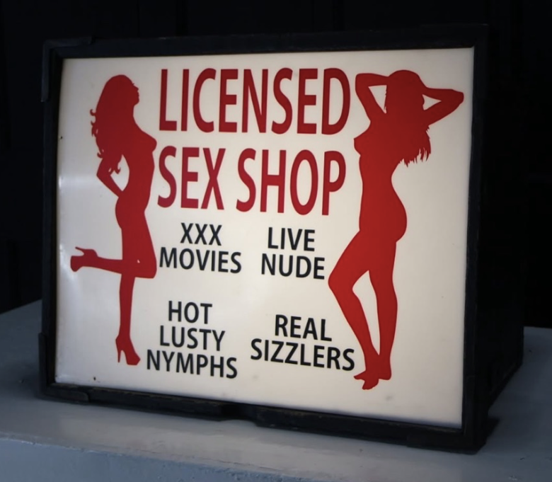 1960's Sex Shop Sign from Soho in London
