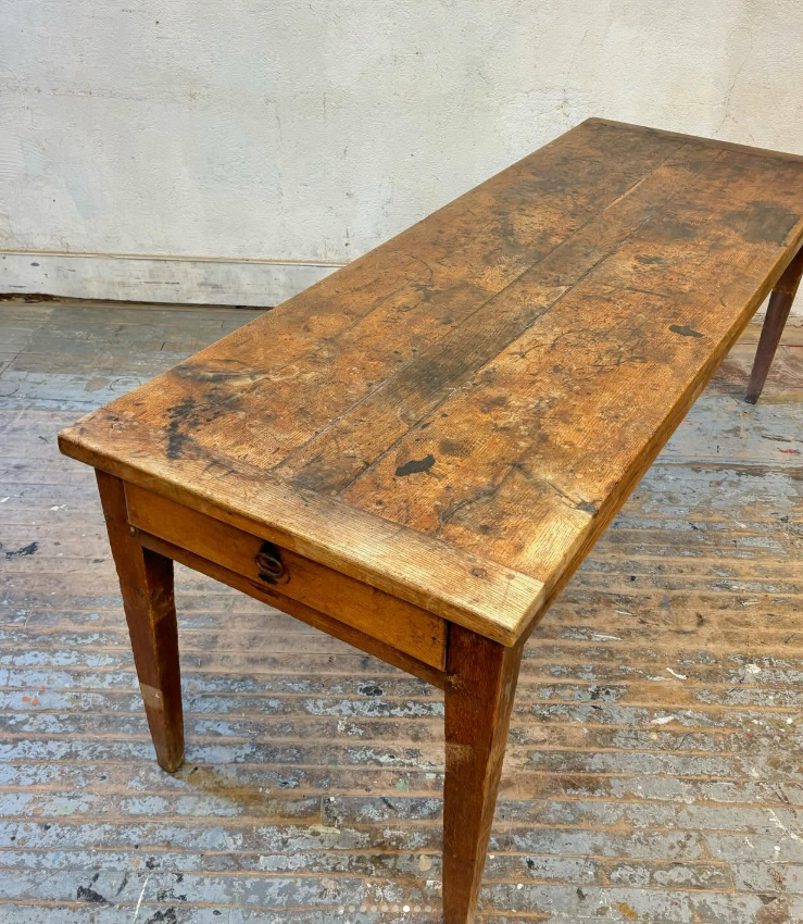 French 19th C Dining Table, farmhouse table