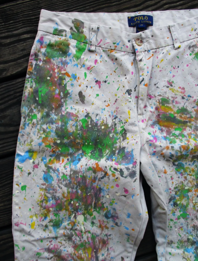 Paint Splattered Ralph Lauren Polo Boys Trousers