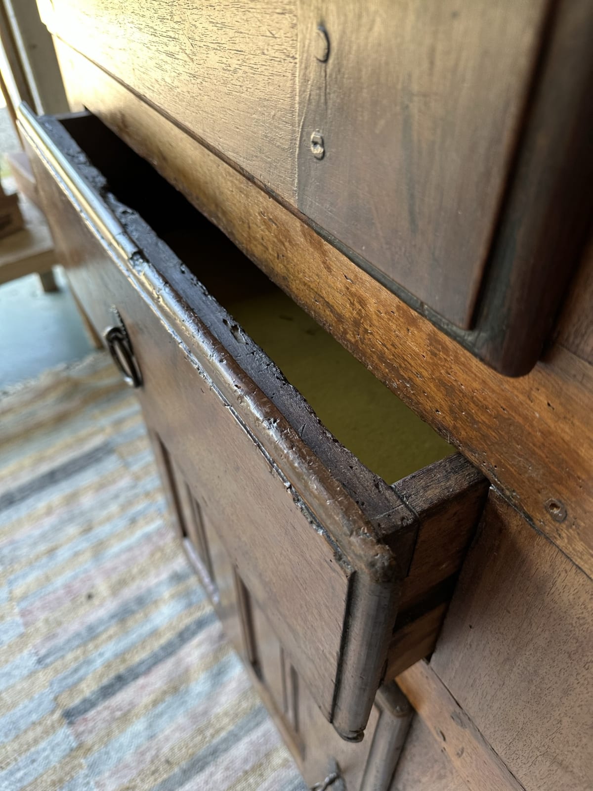 18th Spanish Century Oak Dining Room Cupboard, Housekeepers Style Cupboard