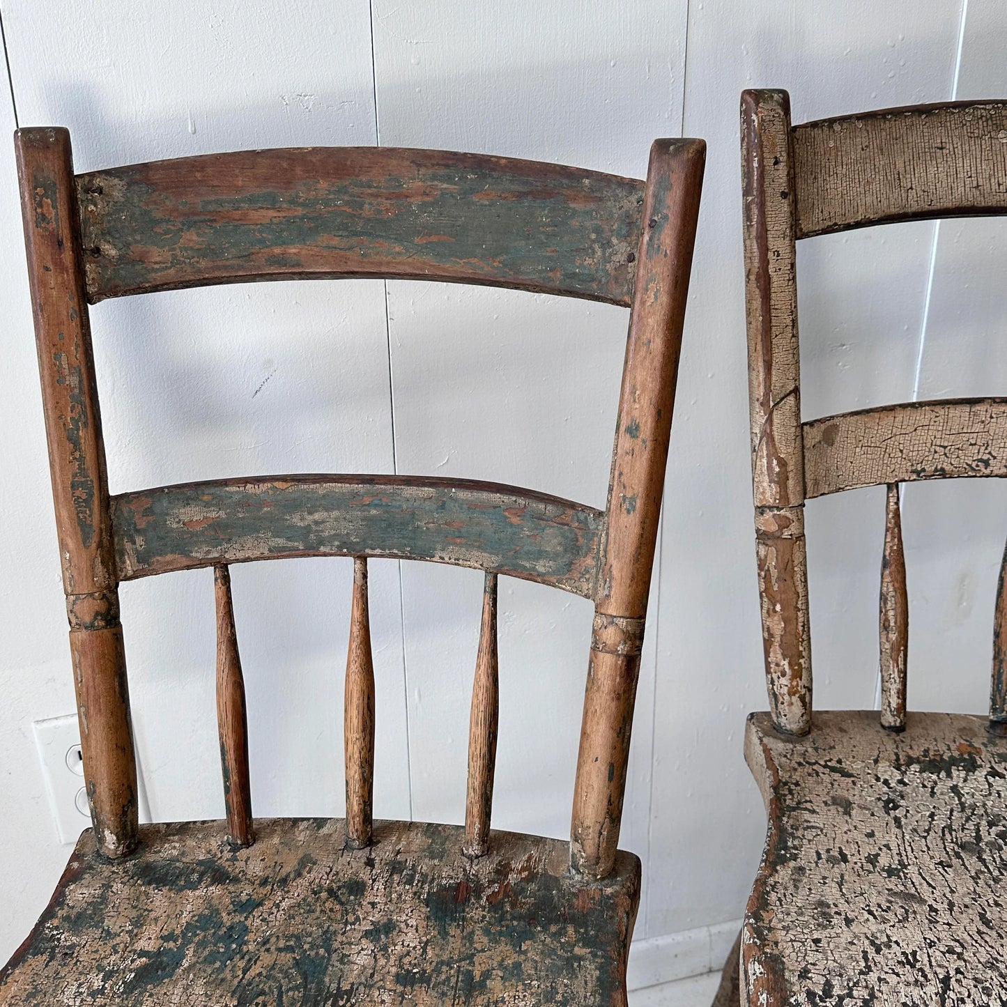 Pair of Rustic Side Chairs, c 1900