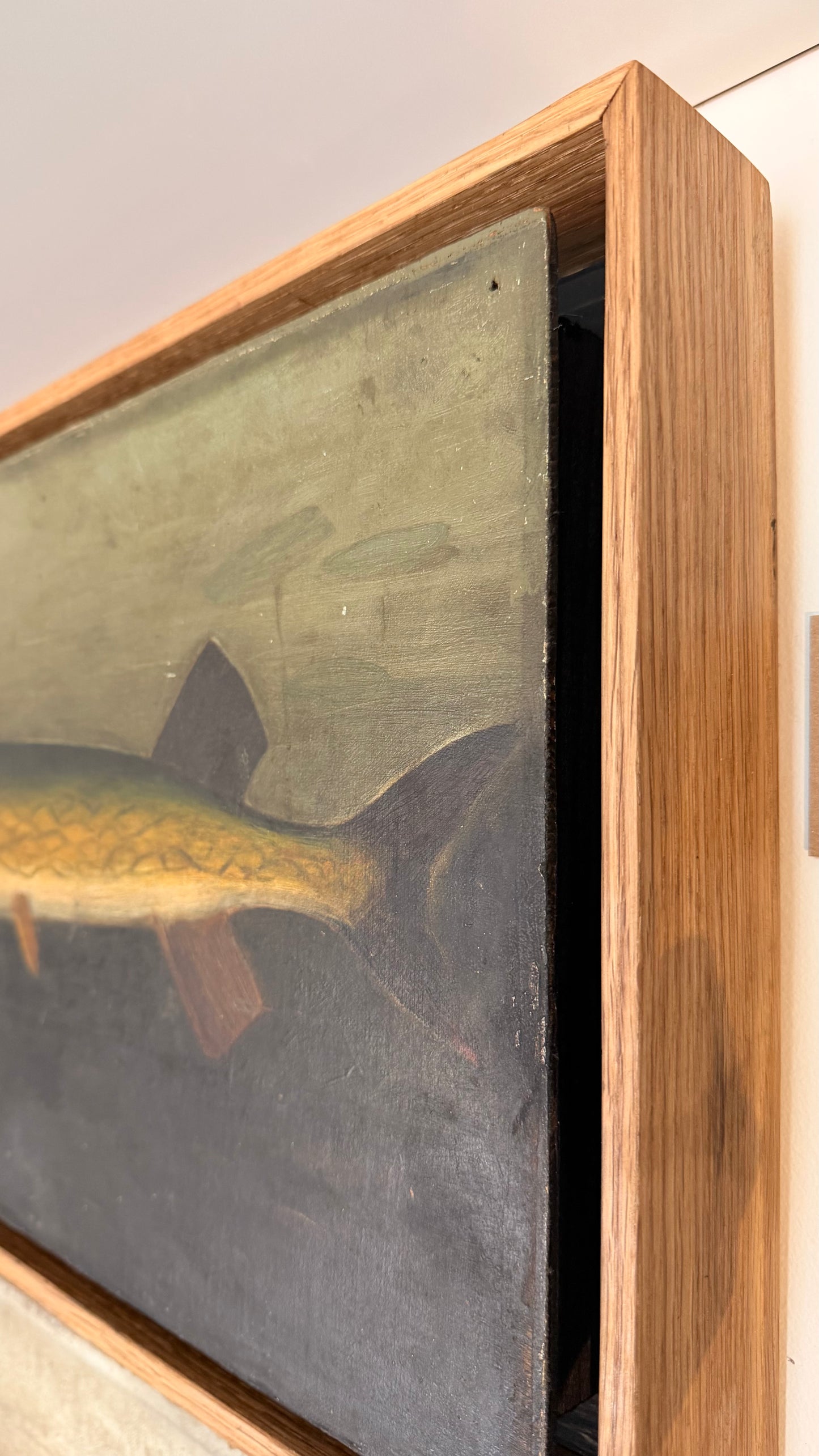 Folk art Style Vintage Fish Painting
