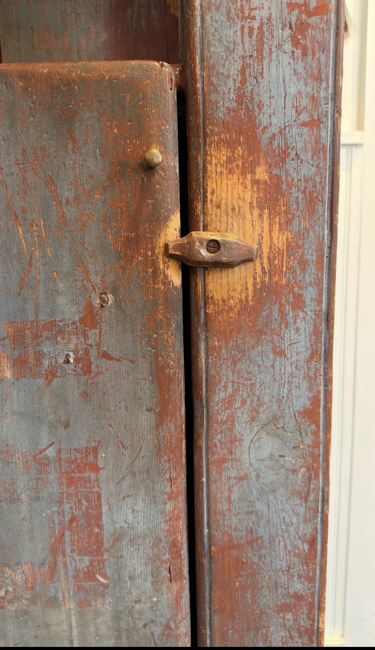 19th Century American Painted Cupboard