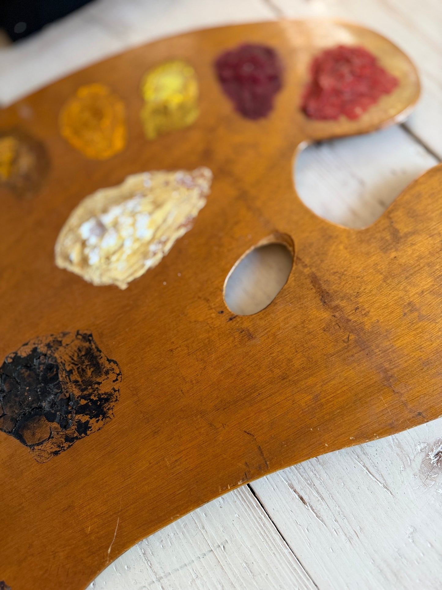 Large Artists Palette Vintage