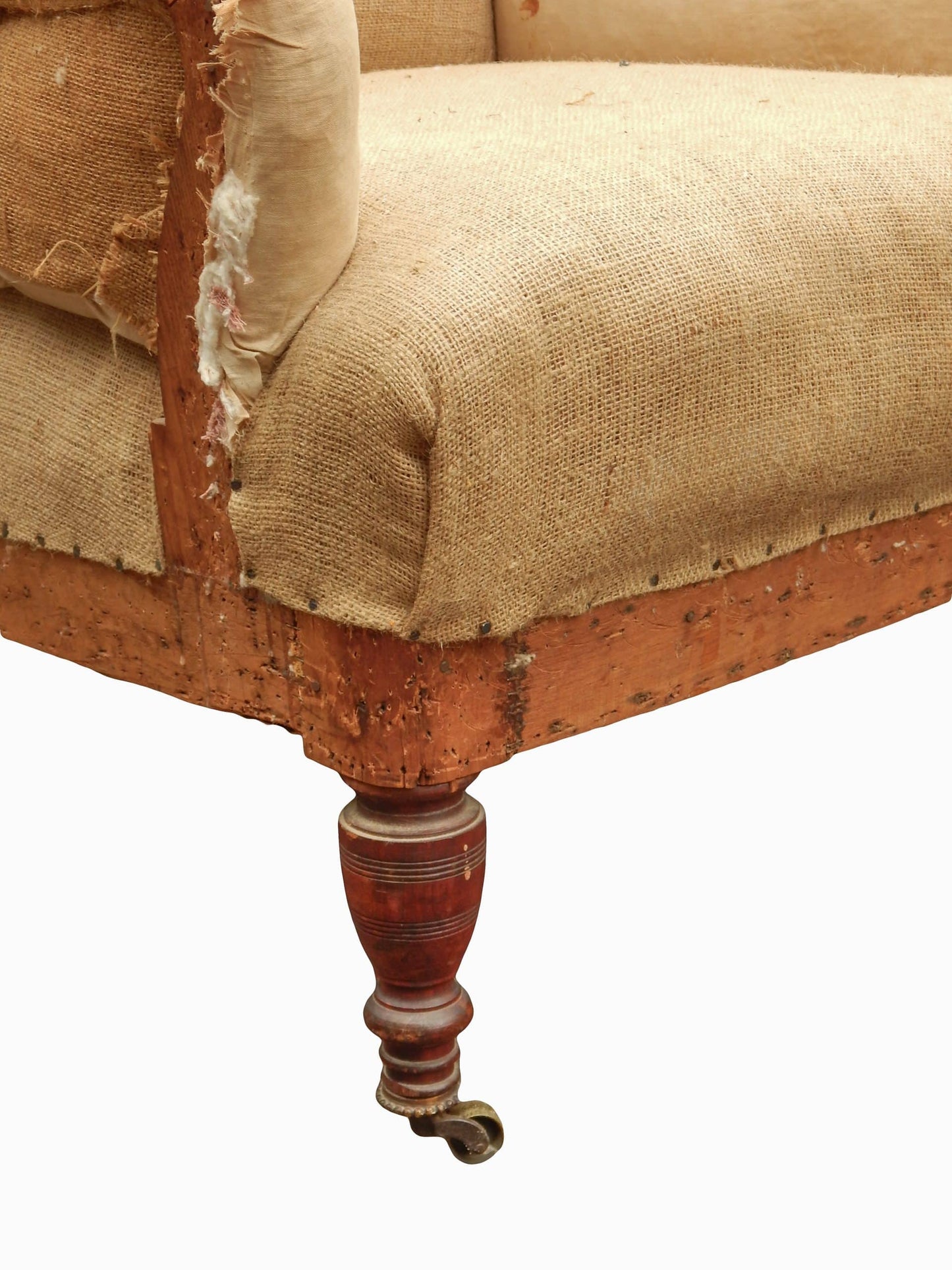 Superb English Country House Wing Chair in Deconstructed State