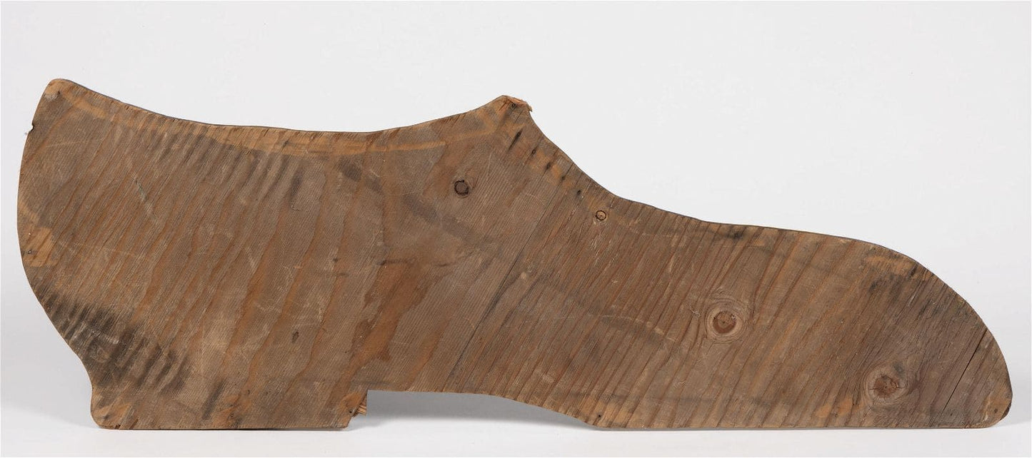 Shoe Repair Trade Sign on Wood