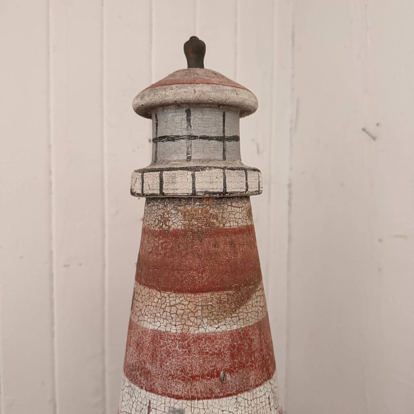 Folk Art Birdhouse in the Form of a Lighthouse