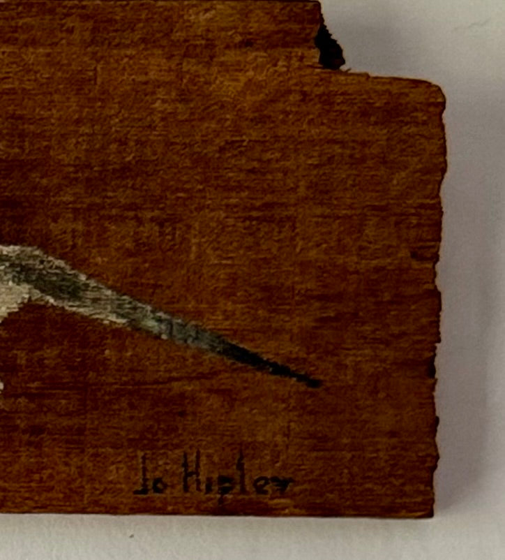 Folk Art Style Shorebirds painted on Driftwood