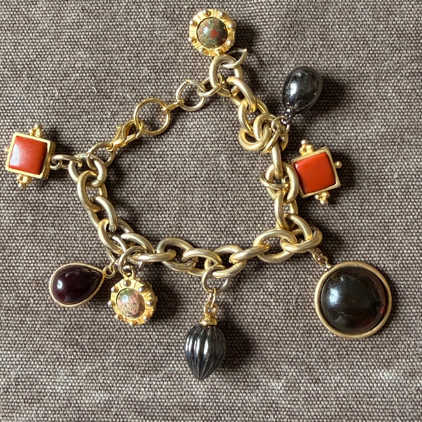 Vintage Golf Fill Charm necklace & bracelet