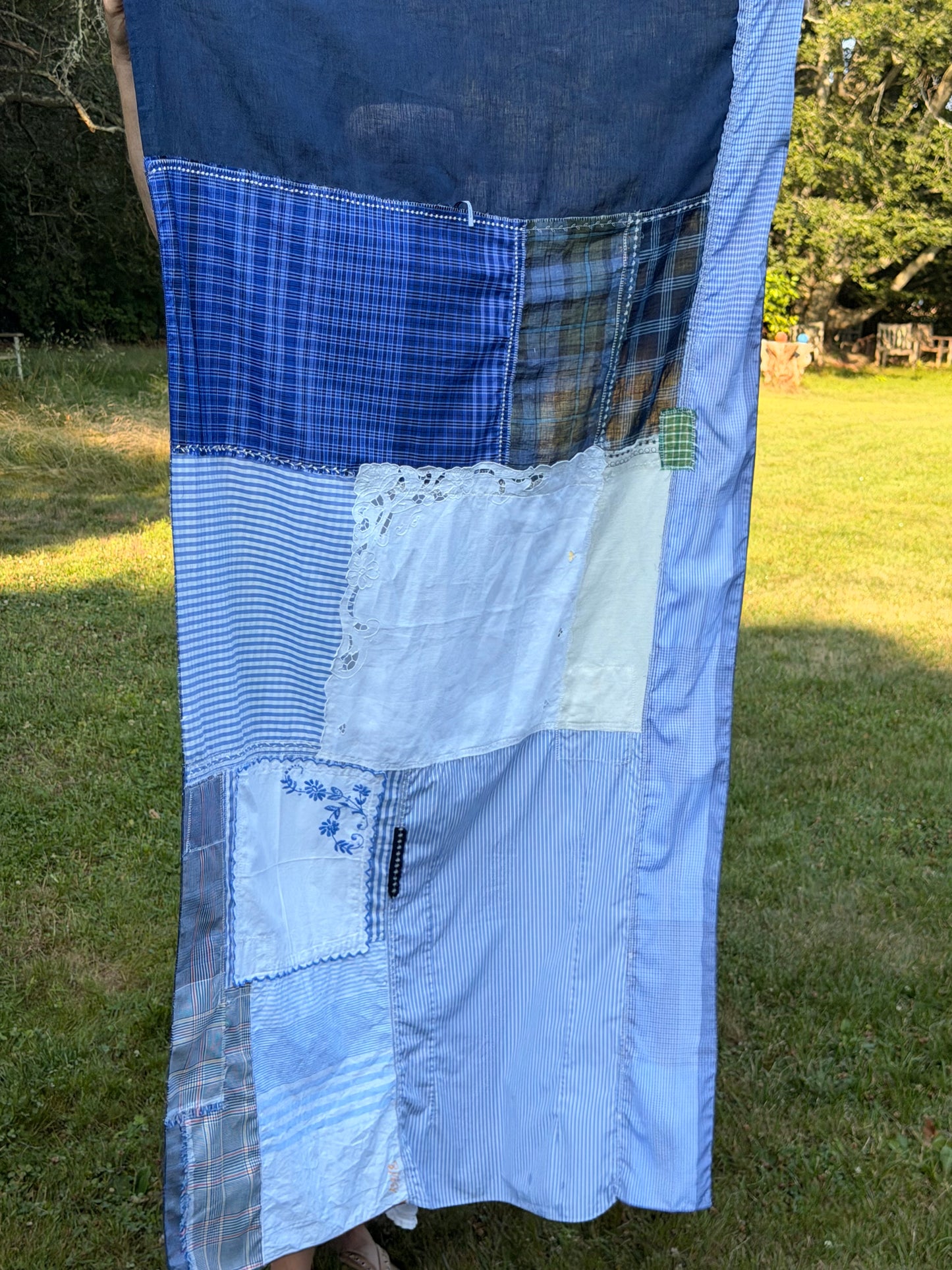 Patchwork Wraps, Scarves in Vintage Fabrics