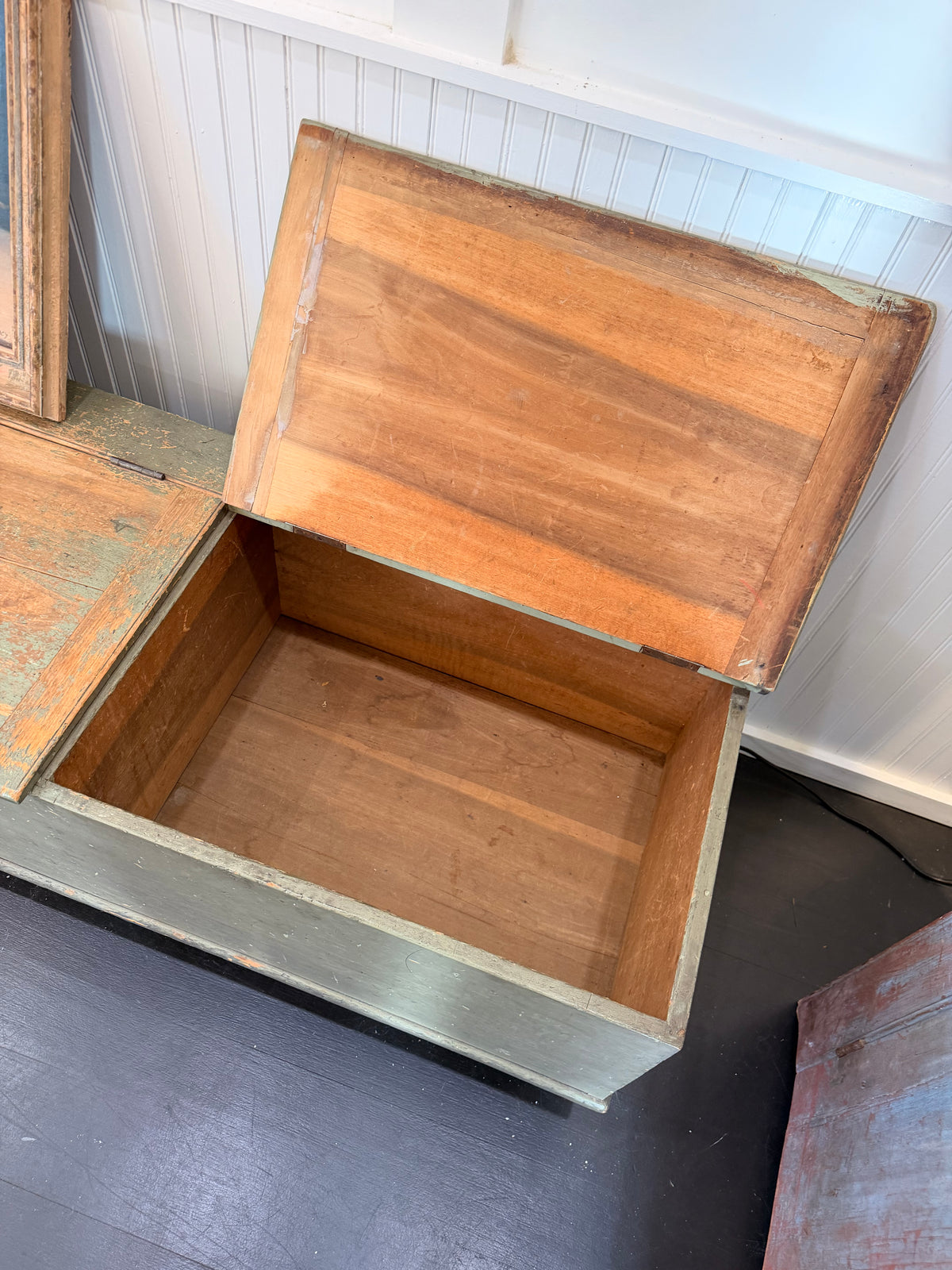 19th Century American Painted Trunk