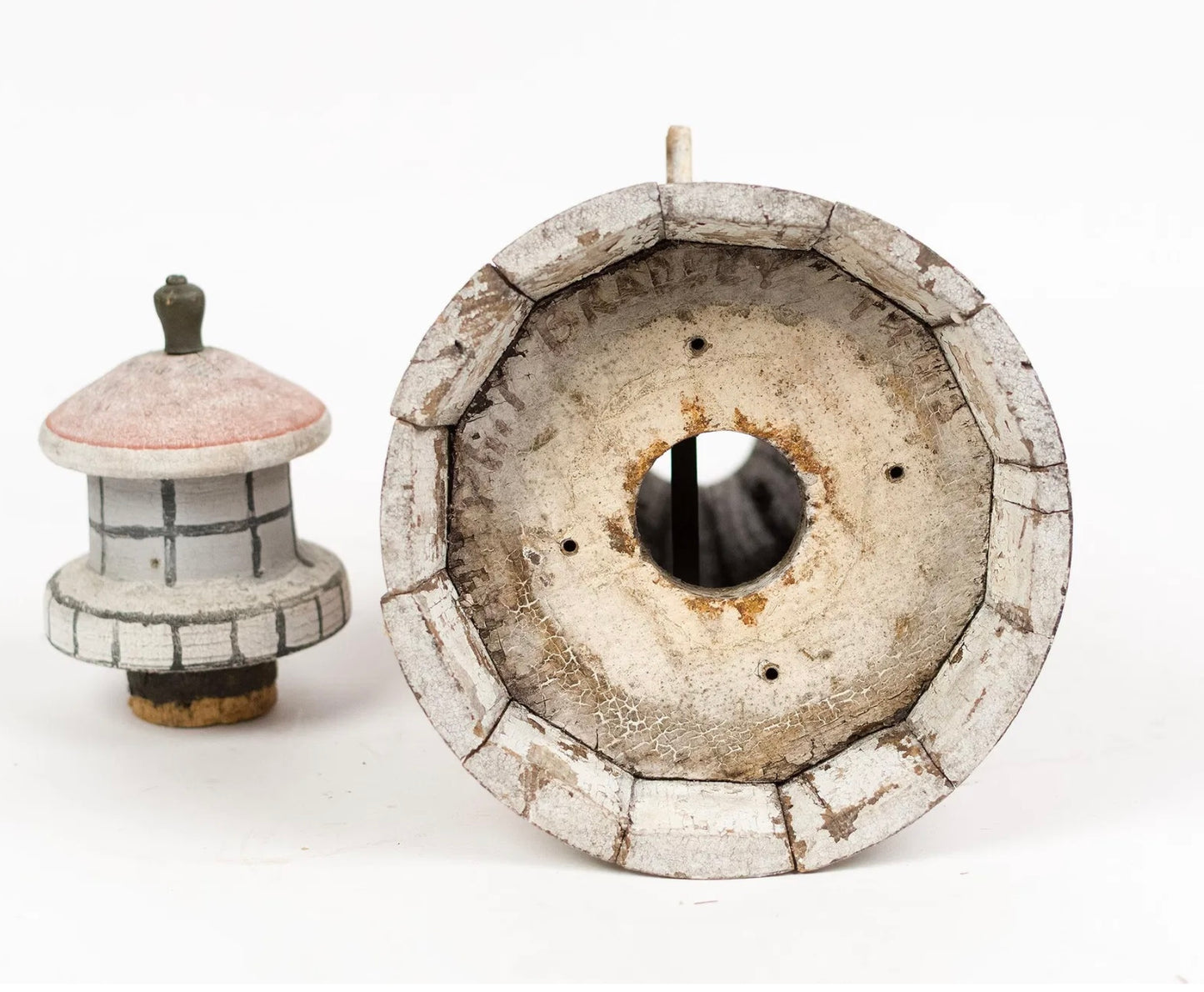 Folk Art Birdhouse in the Form of a Lighthouse