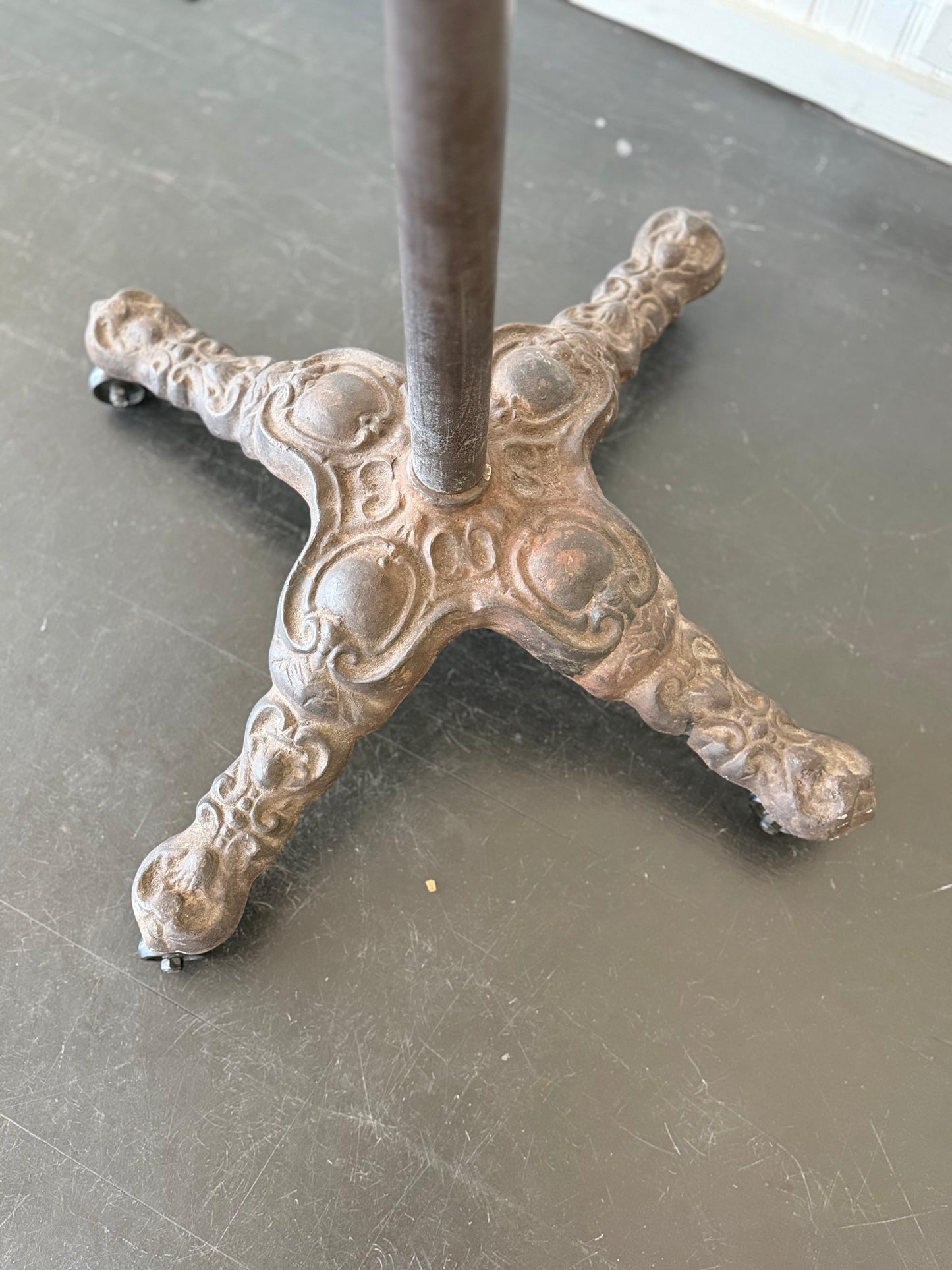 Vintage Clothes Rack in Cast Iron and Brass,