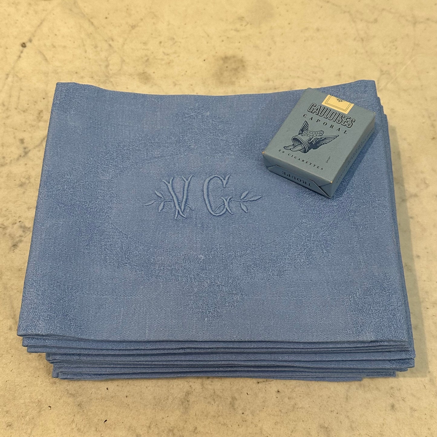 French 19th C napkins. Various sets and colors available.