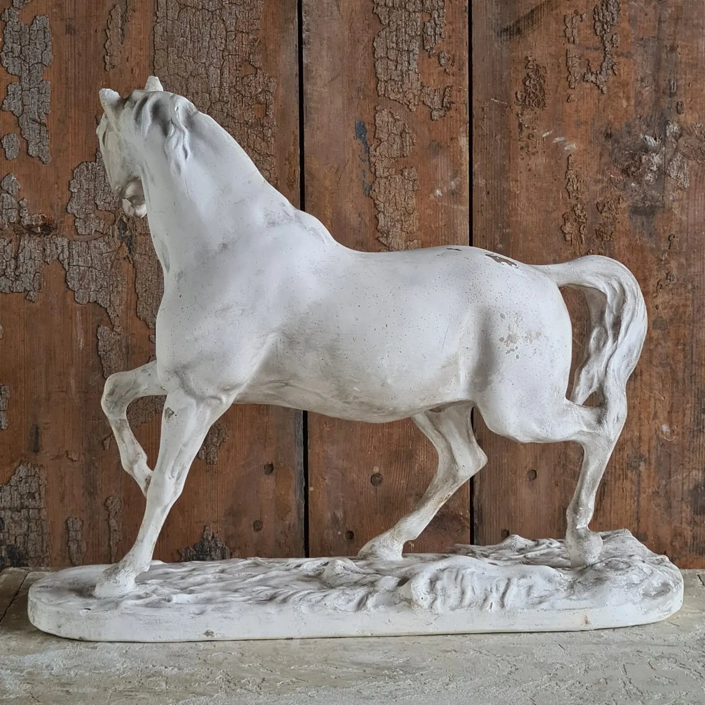 Horse Model in Plaster, French 19th C, 1840