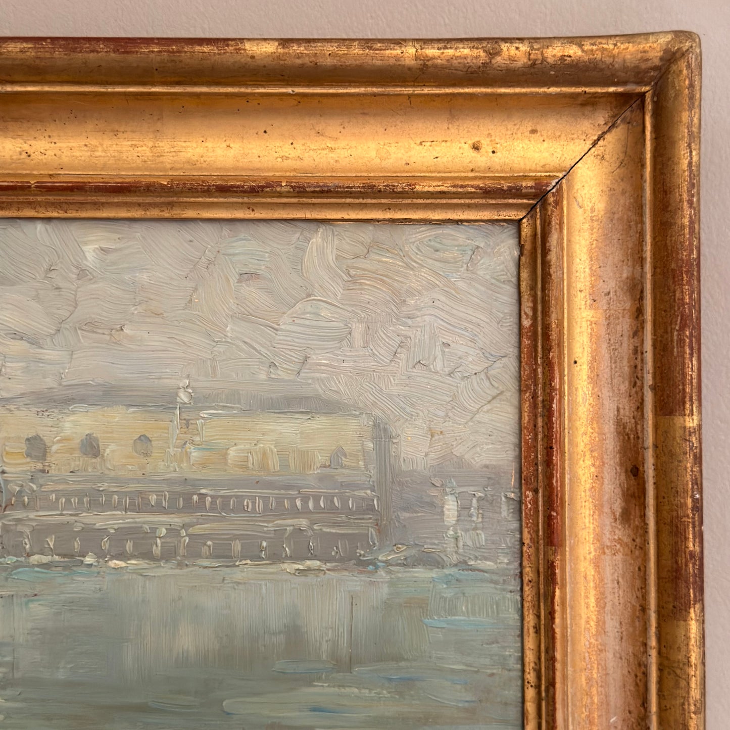 Italian 19th Century oil painting - view of Venice