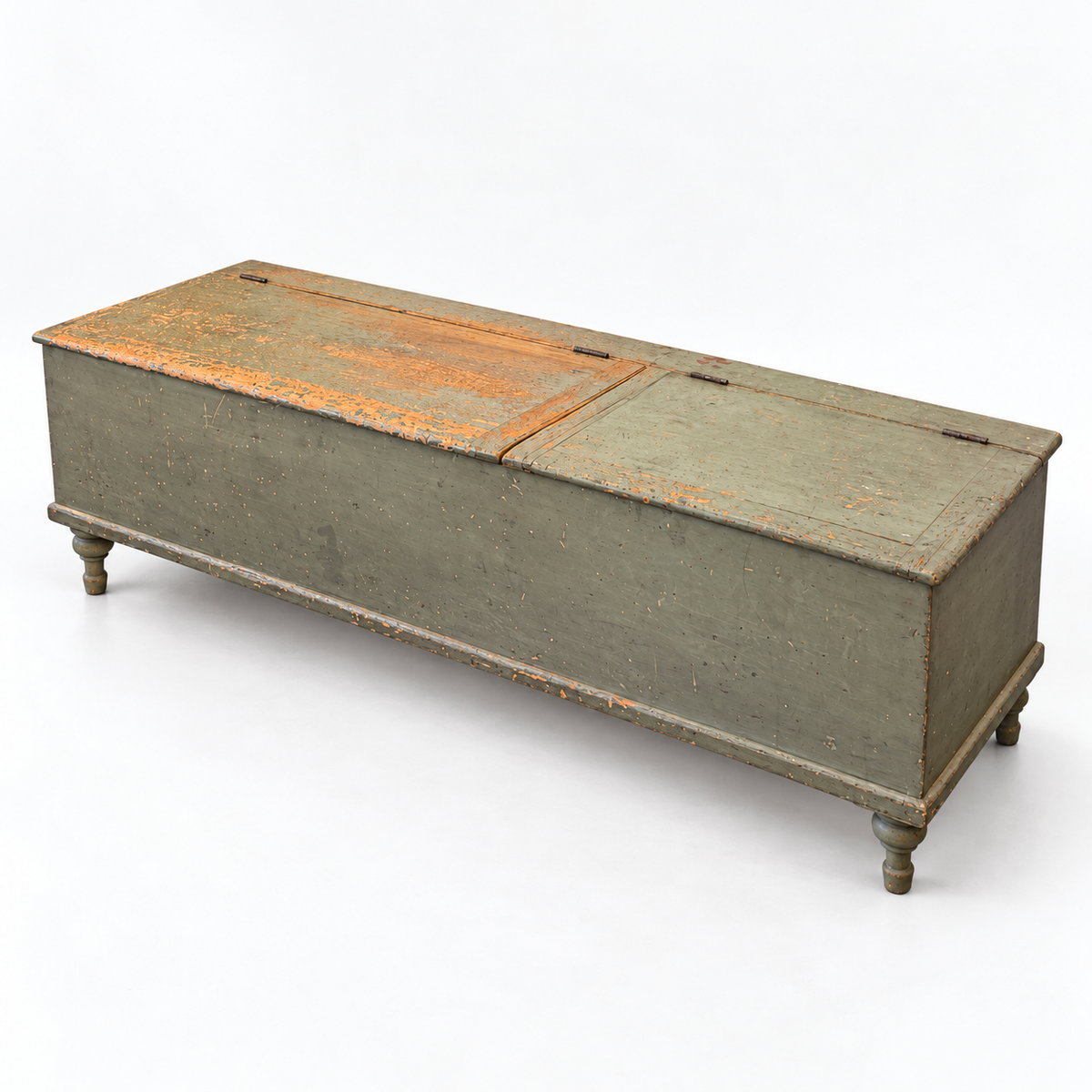 19th Century American Painted Trunk