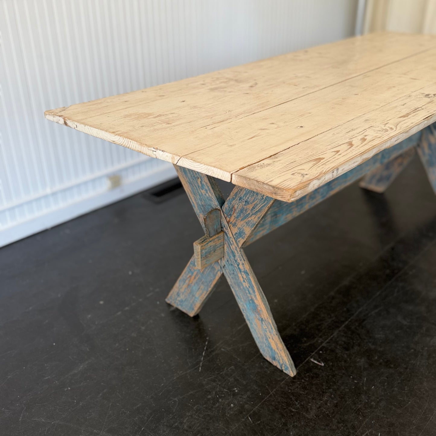 Swedish Trestle Table Vintage
