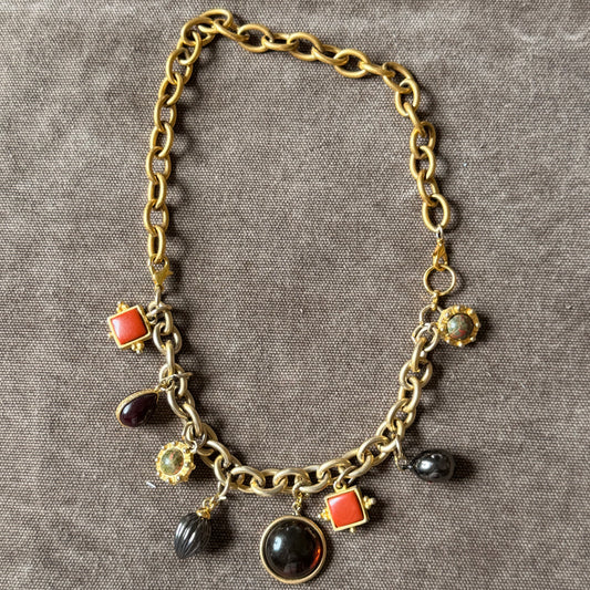 Vintage Golf Fill Charm necklace & bracelet