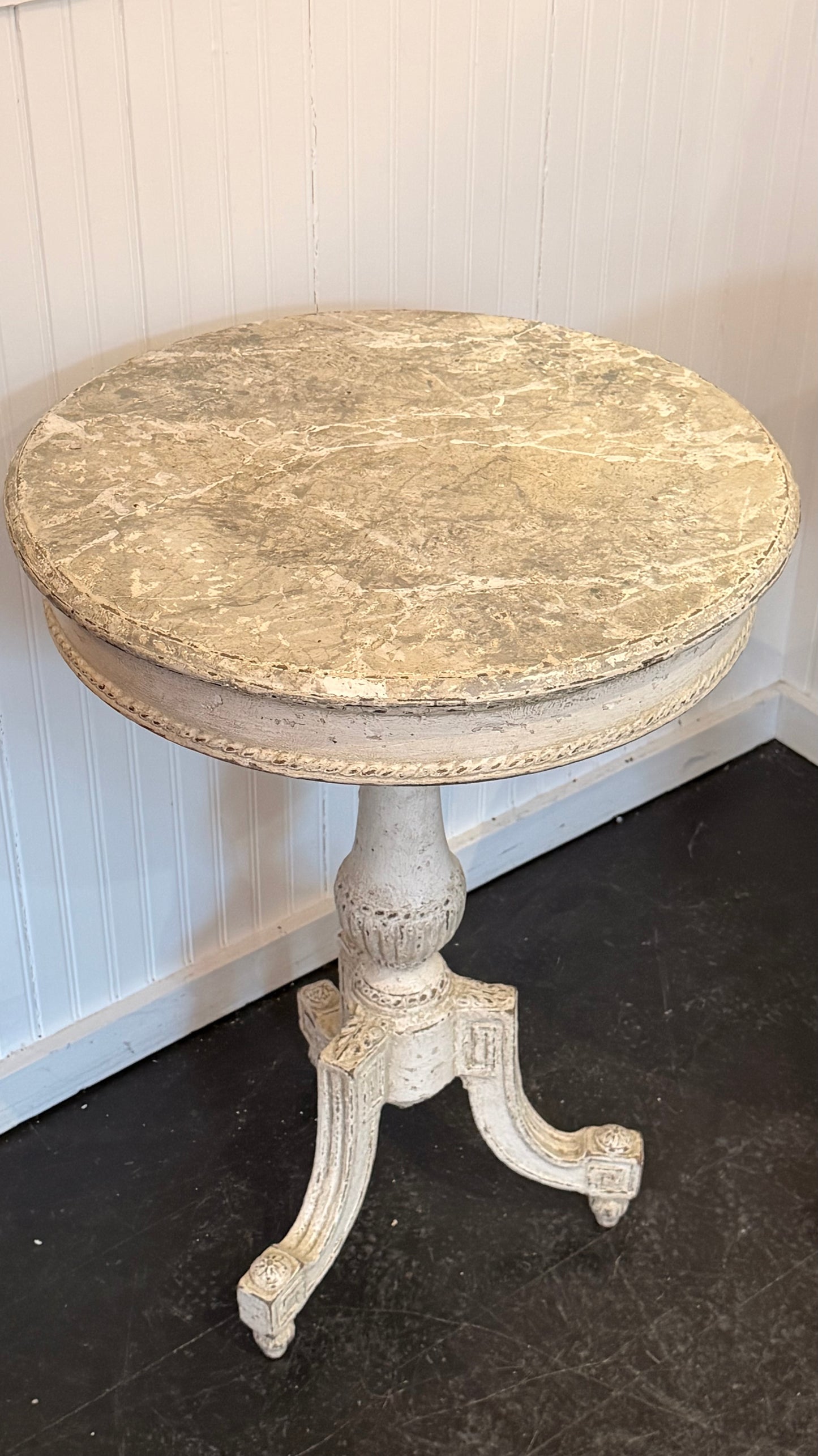 Pair Painted Side Tables.  Swedish c 1910