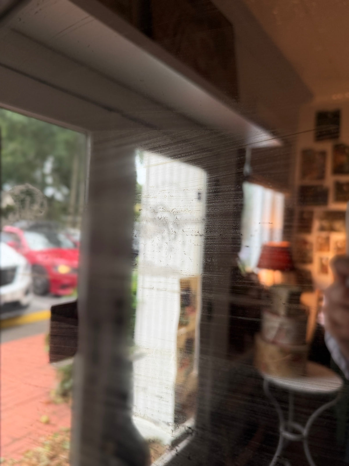 Vintage Tri Fold Floor Standing Dressing Mirror