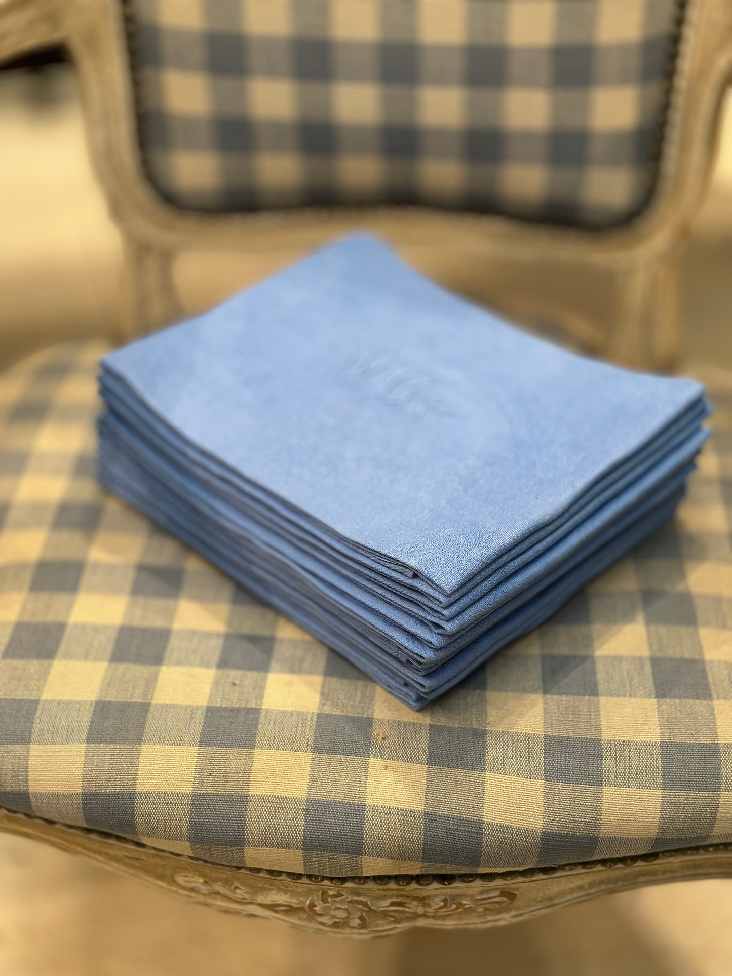 French 19th C napkins. Various sets and colors available.