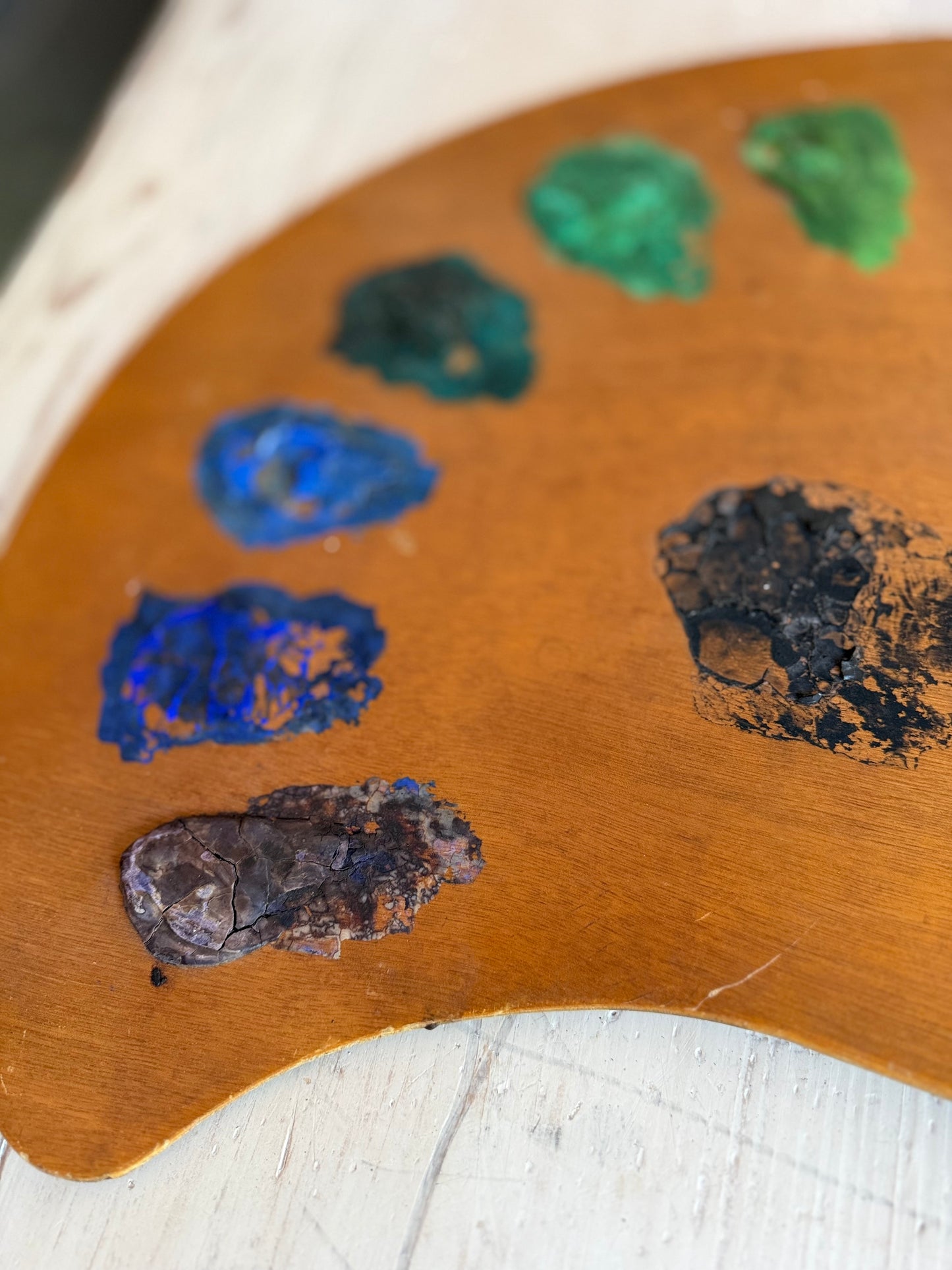 Large Artists Palette Vintage
