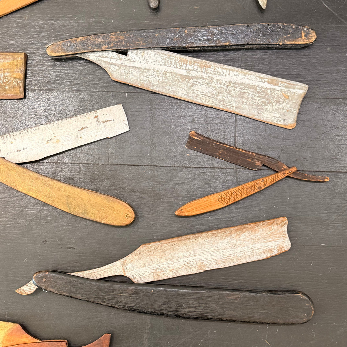 Collection of Rare American Folk Art Barber Trade Signs