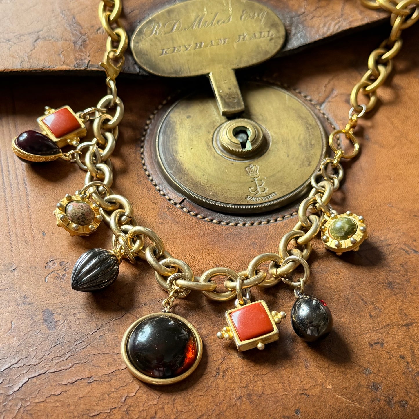 Vintage Golf Fill Charm necklace & bracelet