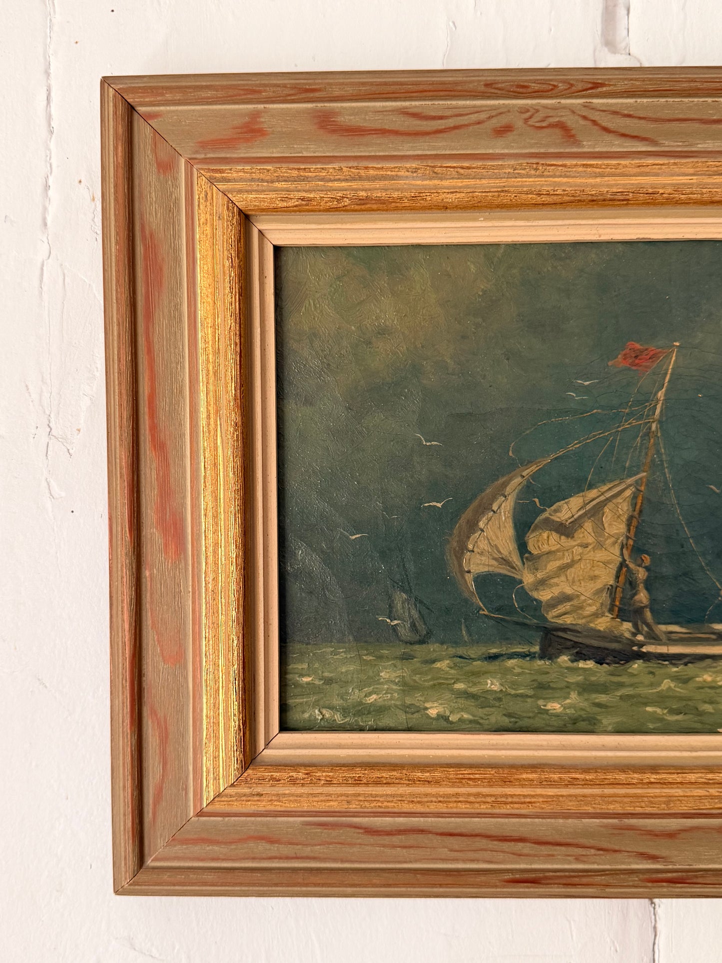 At Sea. Swedish oil on Canvas