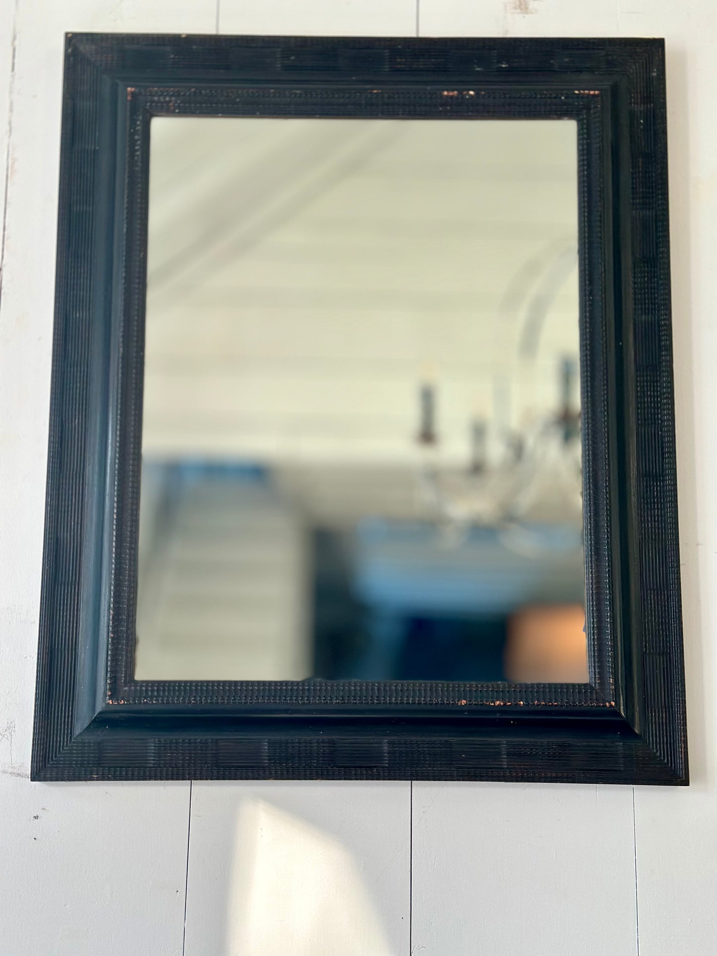 Pair Dutch Style Mirrors in Ebony Finish