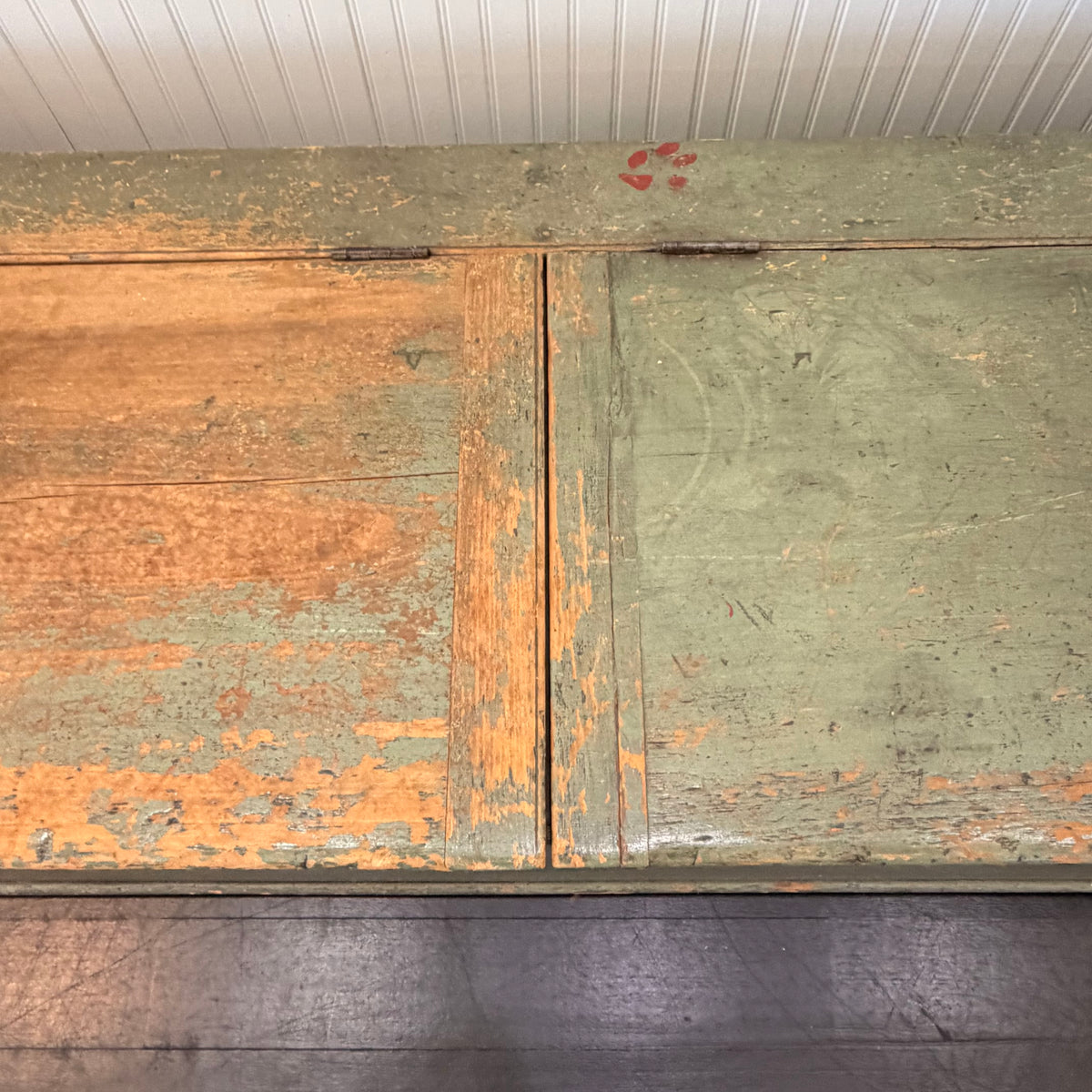 19th Century American Painted Trunk